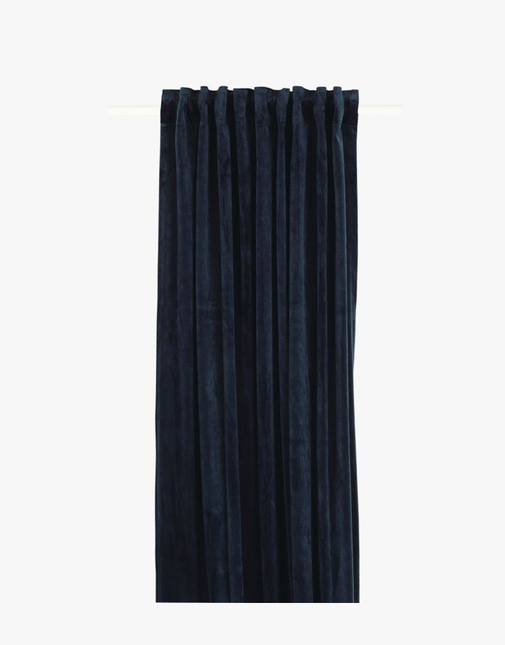Gardin mörkblå - 135x300 cm mörkblå - 1