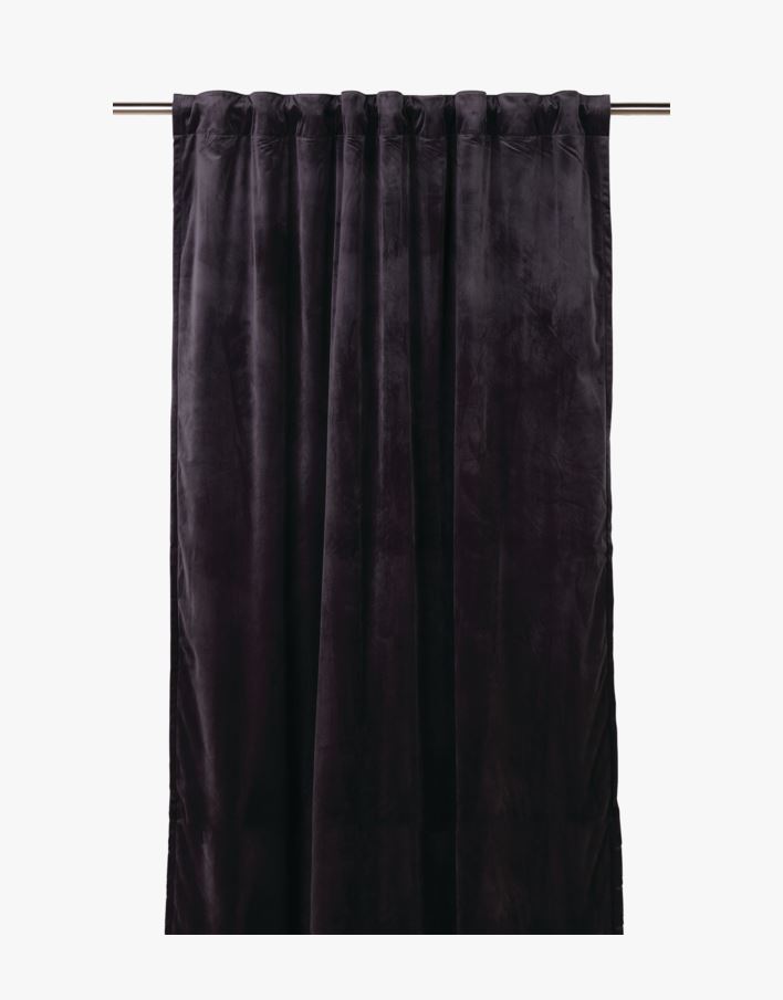 Mali sammet gardin mörkgrå  - 135x240 cm mörkgrå - 1