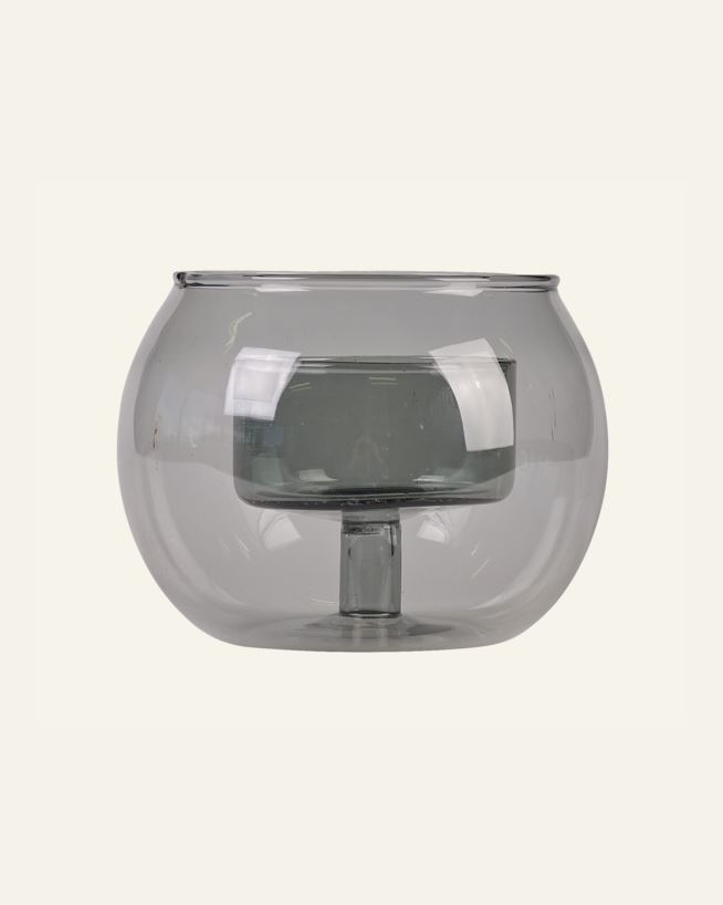 Värmeljushållare mörkgrå - 8x6 cm mörkgrå - 1