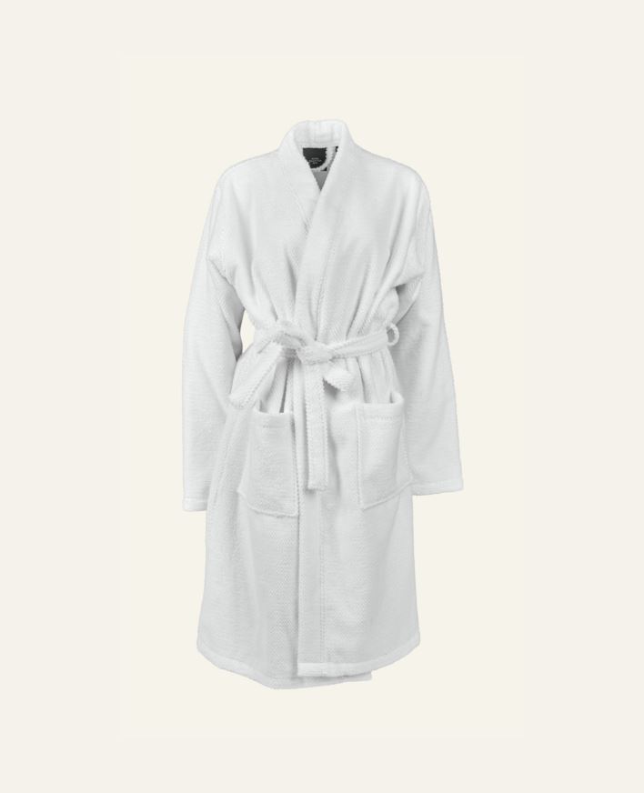 Morgonrock vit - L/XL vit - 1