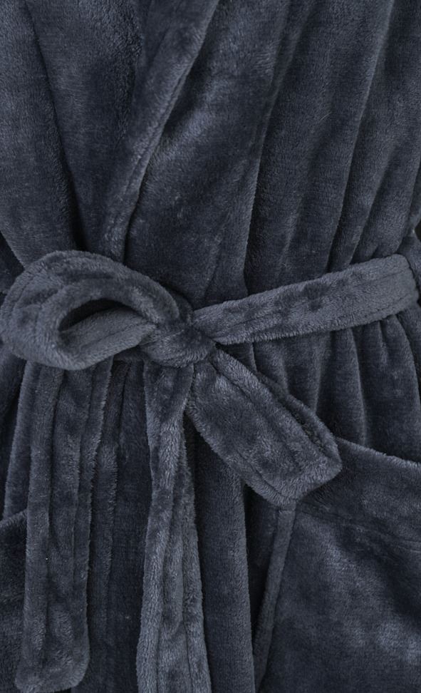 Morgonrock marinblå - 3