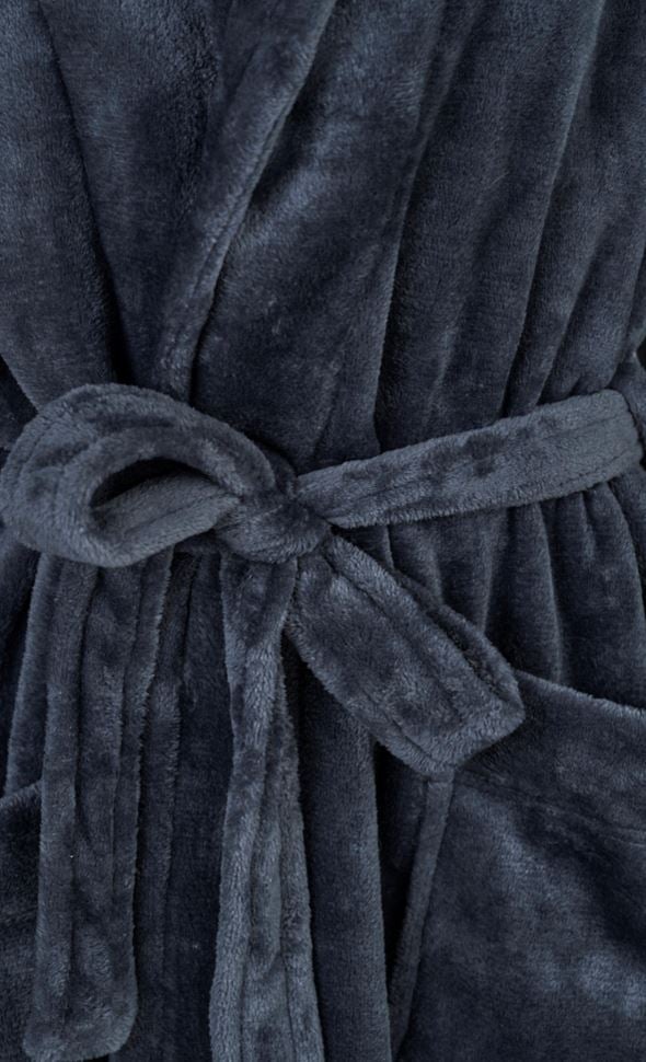 Morgonrock marinblå - 3