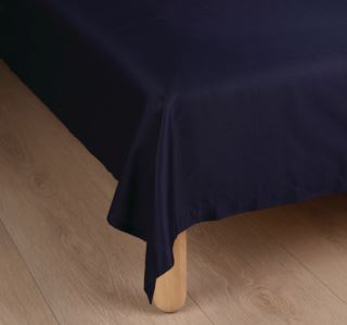 Soft Satin underlakan mörkblå