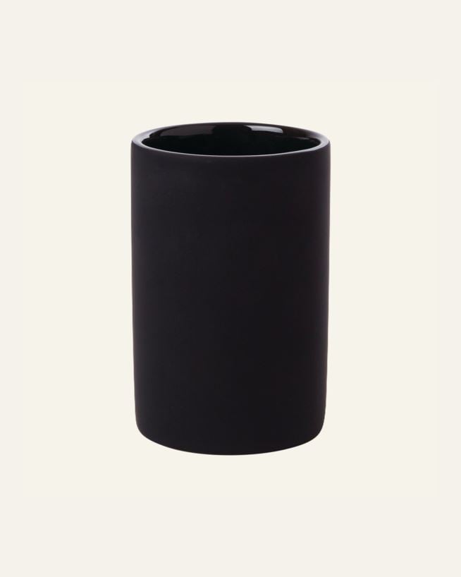 Tandborstmugg svart - 7x7x10,4 cm svart - 1