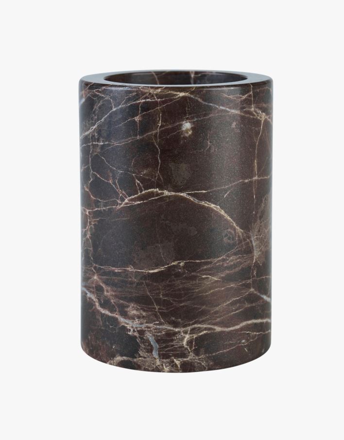 Tandborstmugg brun - 7x7x10 cm brun - 1