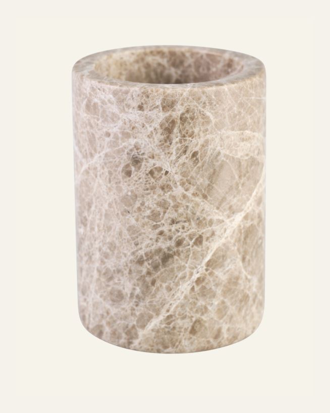 Tandborstmugg beige - 7x7x10 cm beige - 1