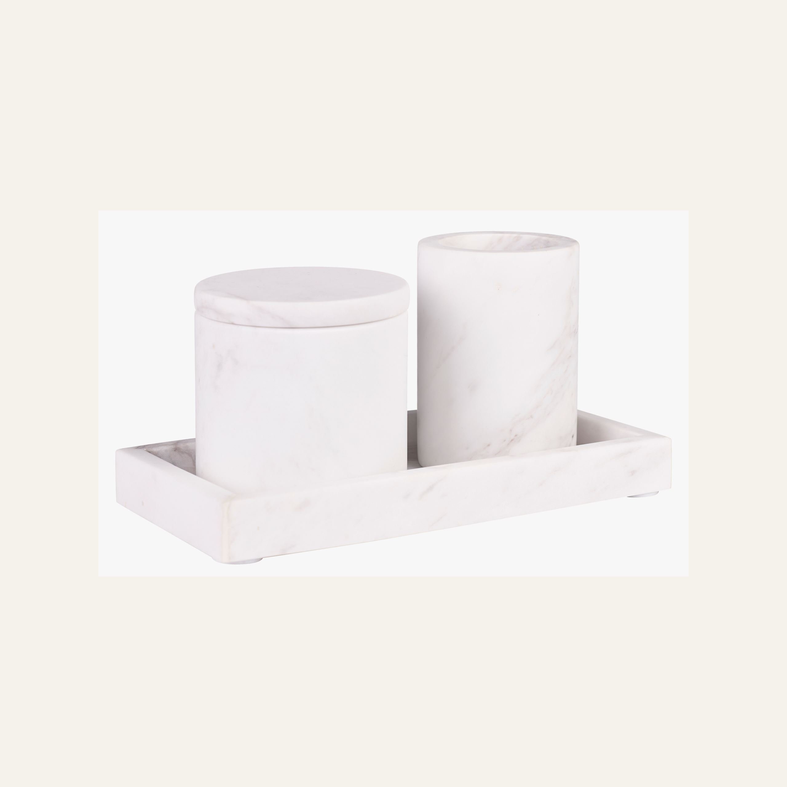 Marmorbricka vit - 2