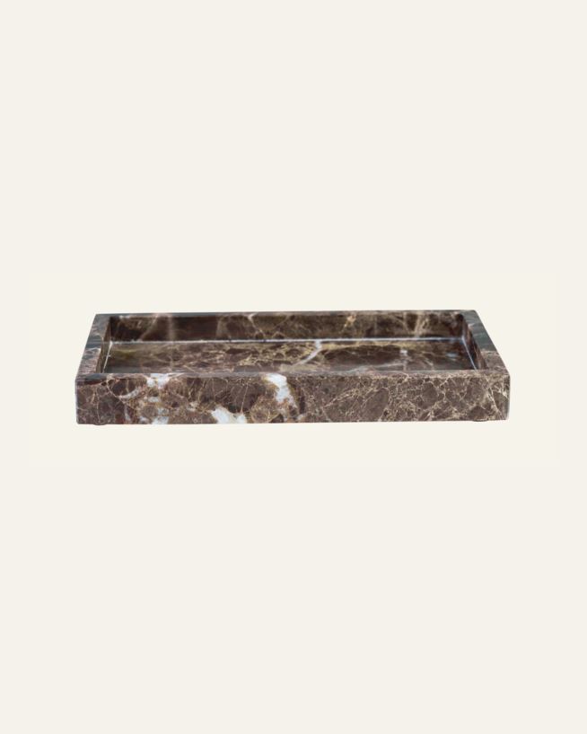 Marmor bred brun - 11x22x3 cm brun - 1