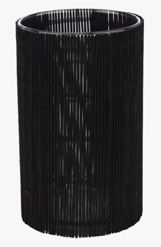 Bamboo värmeljushållare svart