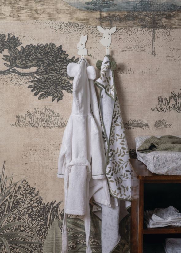 Badhandduk med huva ljusgrön - 4