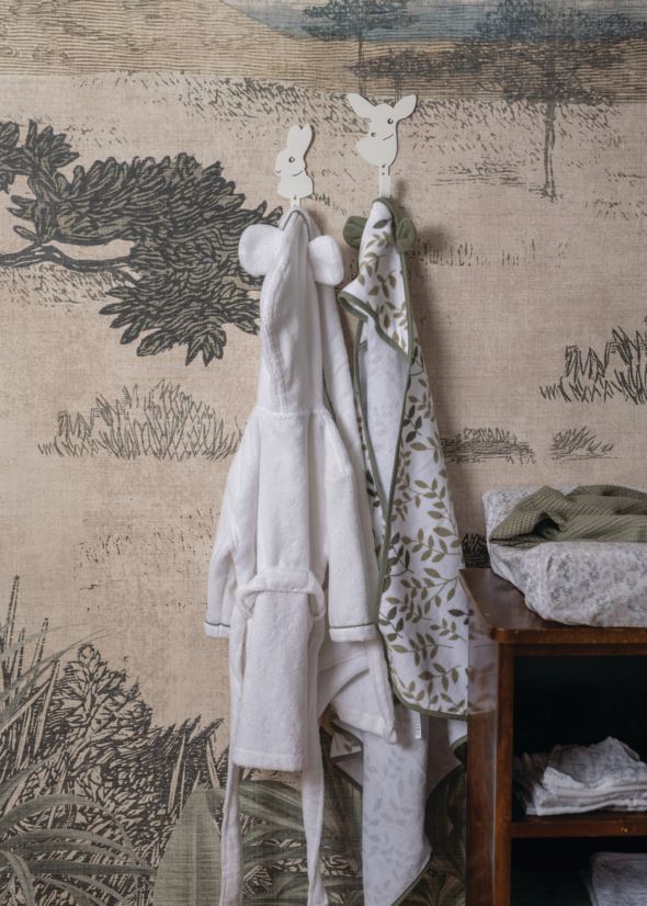 Badhandduk med huva ljusgrön - 4