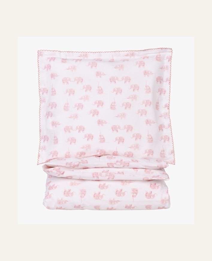 Påslakanset baby rosa - 100x130 cm rosa - 1