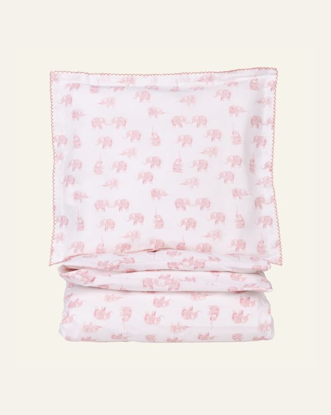 Påslakanset baby rosa - 100x130 cm rosa - 1