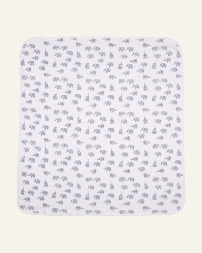 Jersey babyfilt blå - 80x80 cm blå - 1