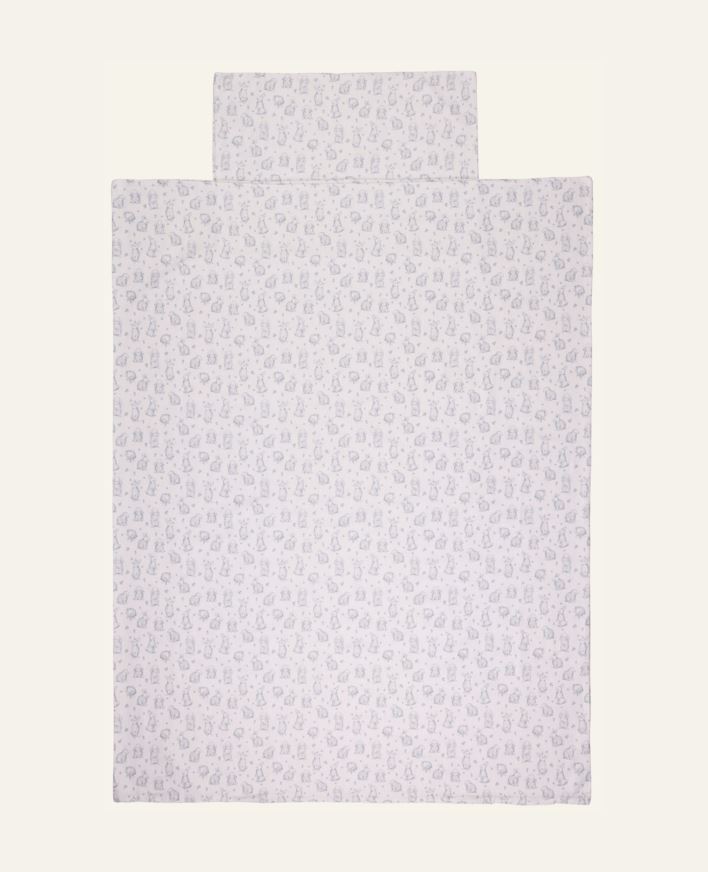 Påslakanset i flanell blå - 100x130 cm blå - 1