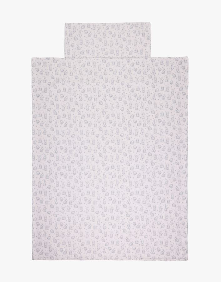 Påslakanset i flanell blå - 100x130 cm blå - 1
