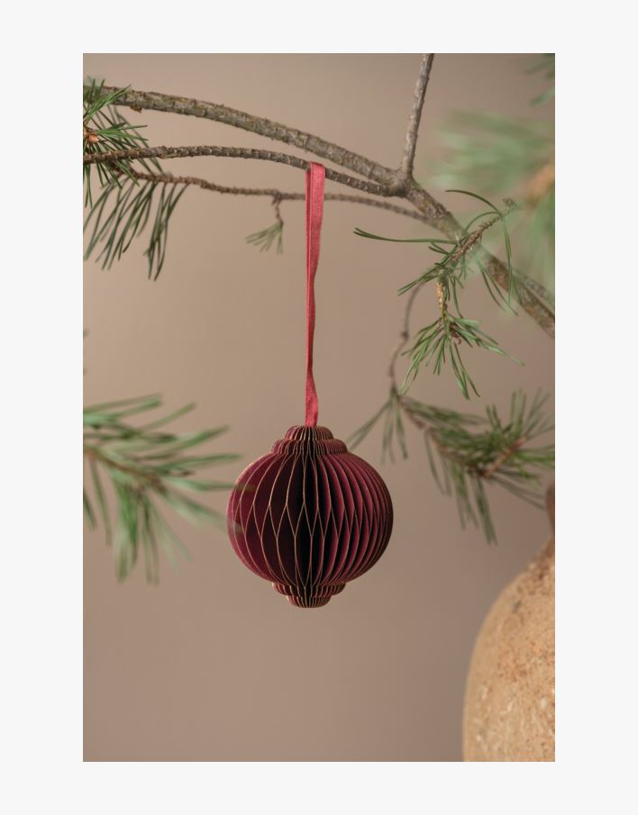 Julgransdekoration burgundy - 8 cm burgundy - 1