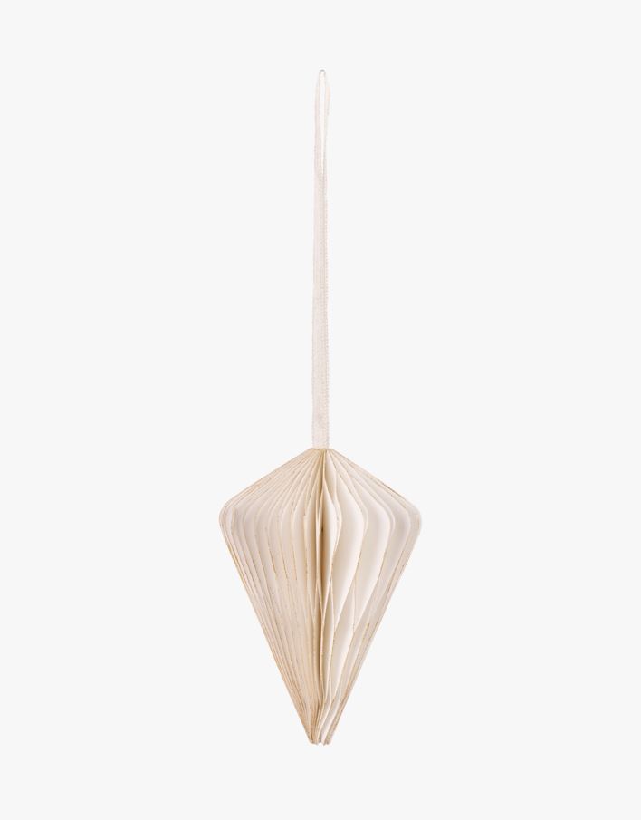 Paper eve julgransdekoration offwhite - 10 cm offwhite - 1