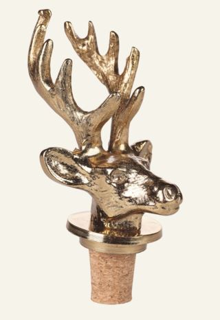 Gold Reindeer flaskkork guld