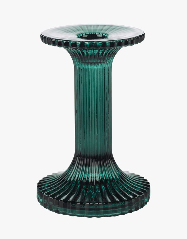 Ljusstake mörkgrön - 9x9x13 cm mörkgrön - 1