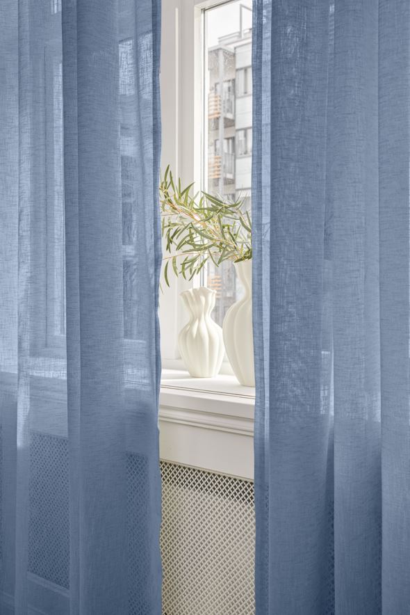 Gardin indigoblå - 2