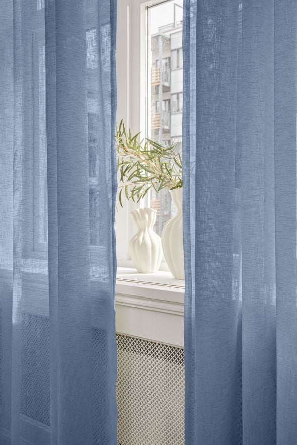 Gardin indigoblå - 2