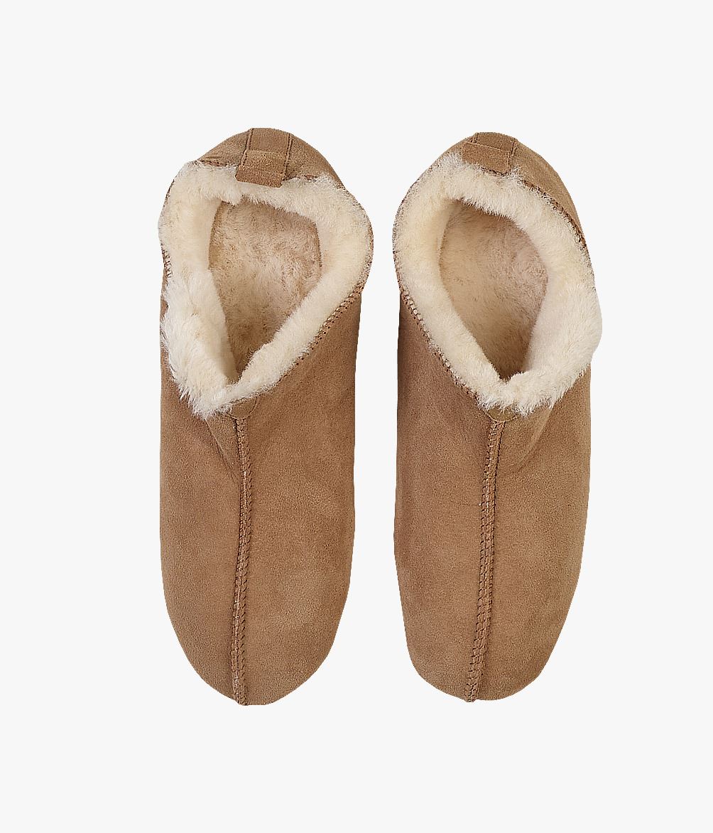 Fårskinnstofflor natur - 2