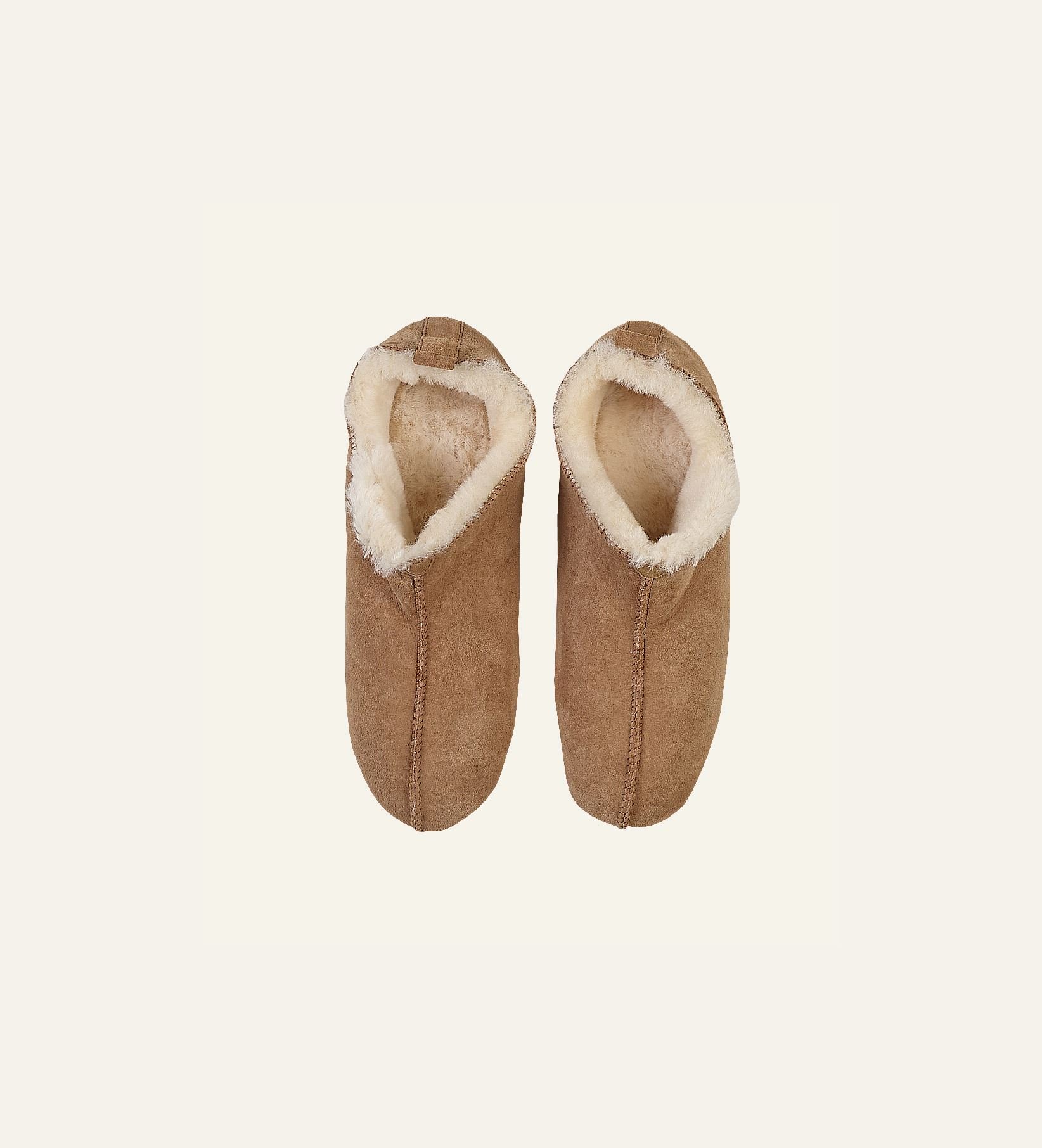 Fårskinnstofflor natur - 2