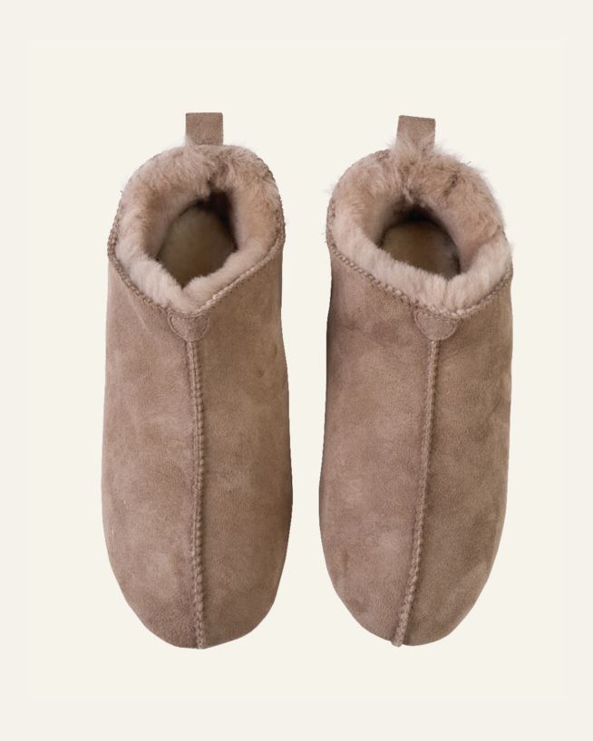 Fårskinnstofflor sand - 37 sand - 1