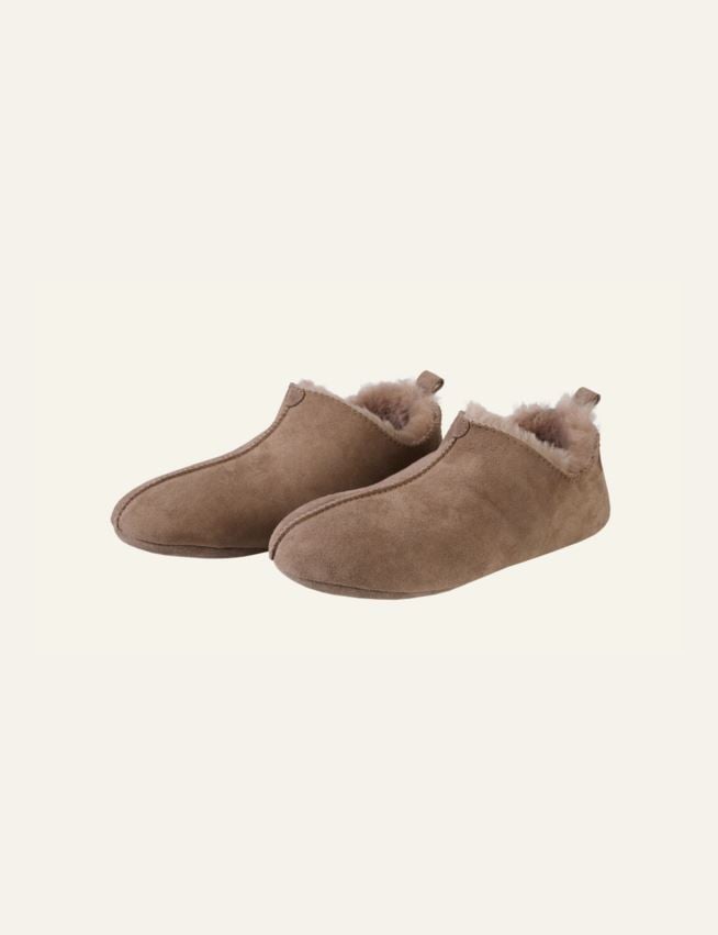 Fårskinnstofflor sand - 3