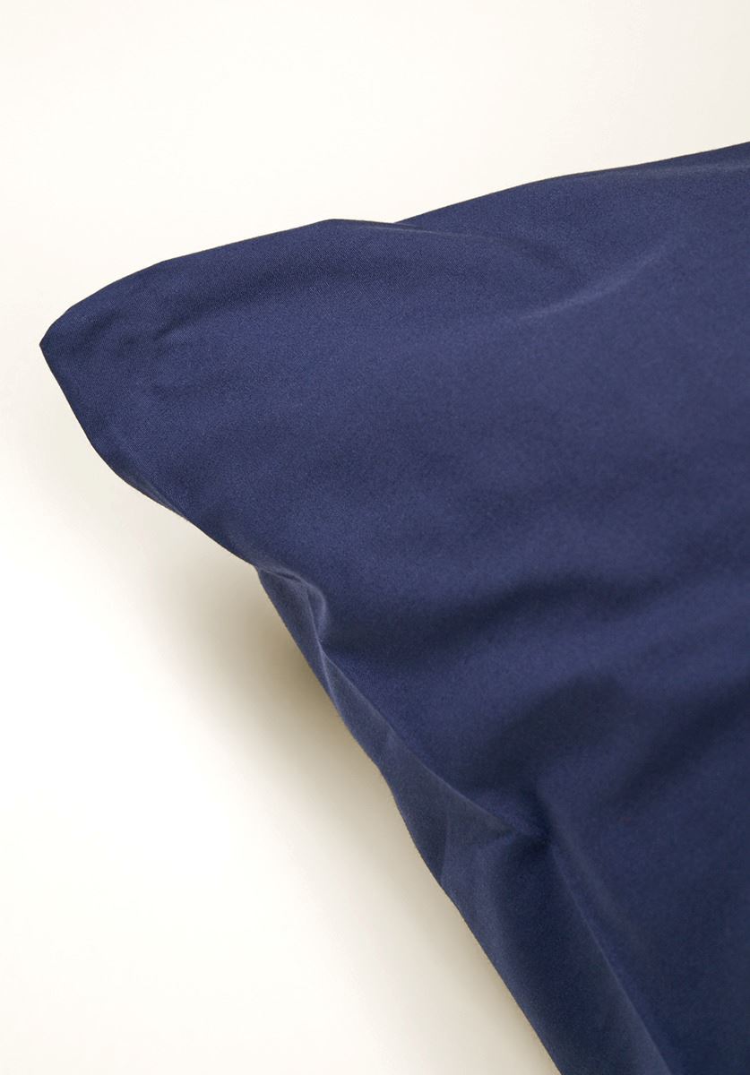 Örngott i percale mörkblå - 2