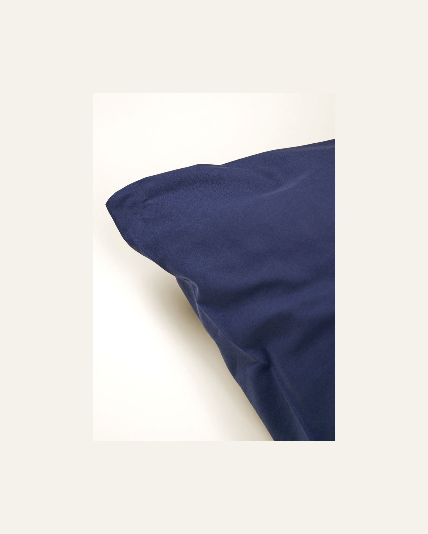 Örngott i percale mörkblå - 2