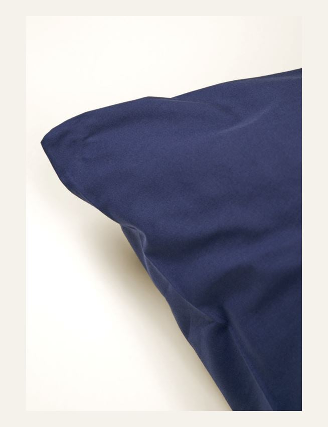 Örngott i percale mörkblå - 2