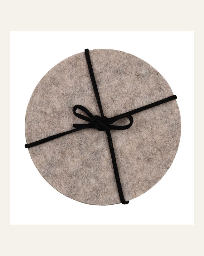 4-pack glasunderlägg beige - ø 10 cm beige - 1