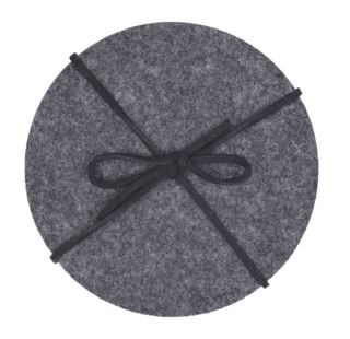 Malene 4-pack glasunderlägg mörkgrå