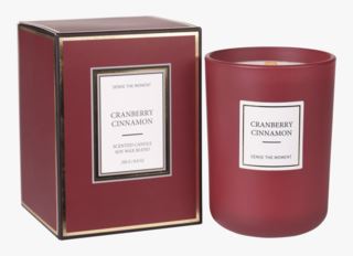 Cranberry Cinnamon doftljus röd