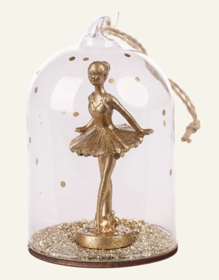 Ballerina dekoration guld