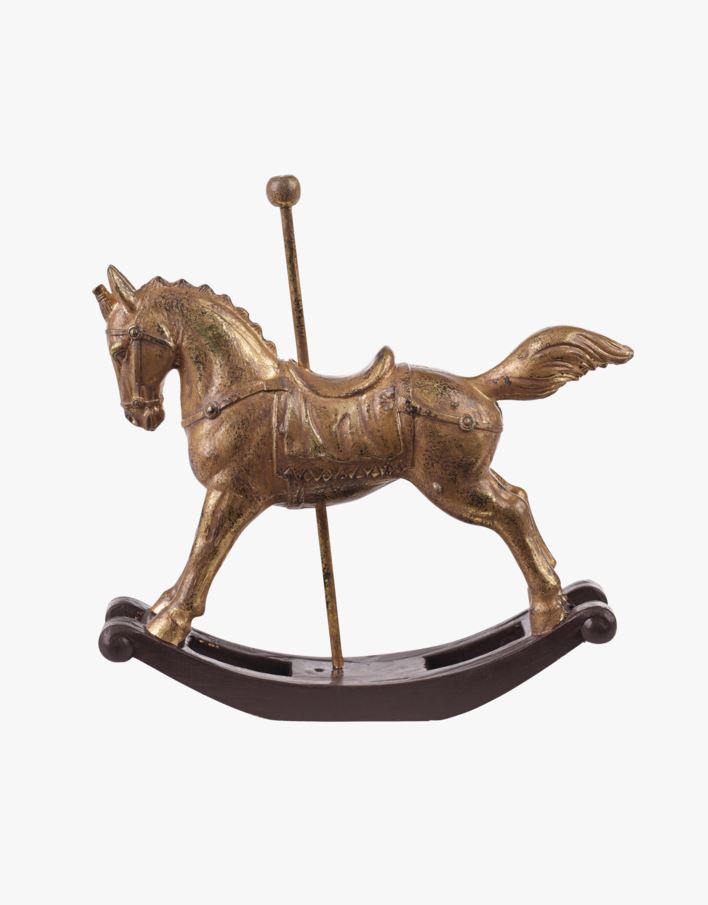Tivoli horse dekoration guld - 15,5x4x16,5 cm guld - 1