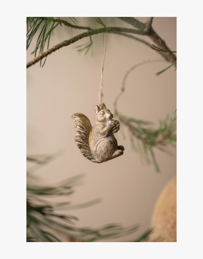 Squirrel julgransdekoration multi - 4,5x3x5,5 cm multi - 1