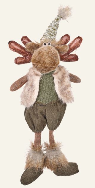 Casper longmoose tomte grön