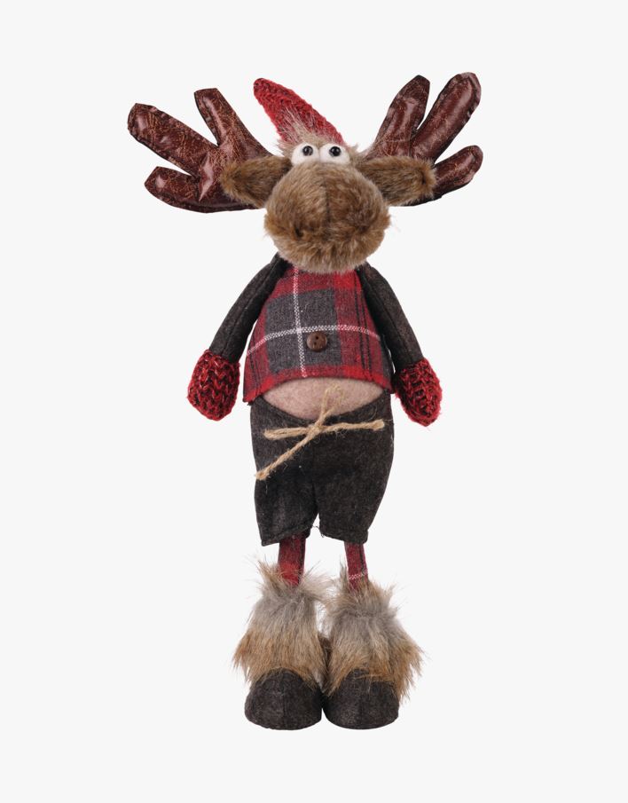 Clause moose tomte röd - 17x11x39 cm röd - 1