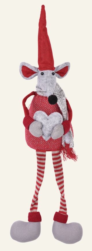Nicolas mouse tomte röd
