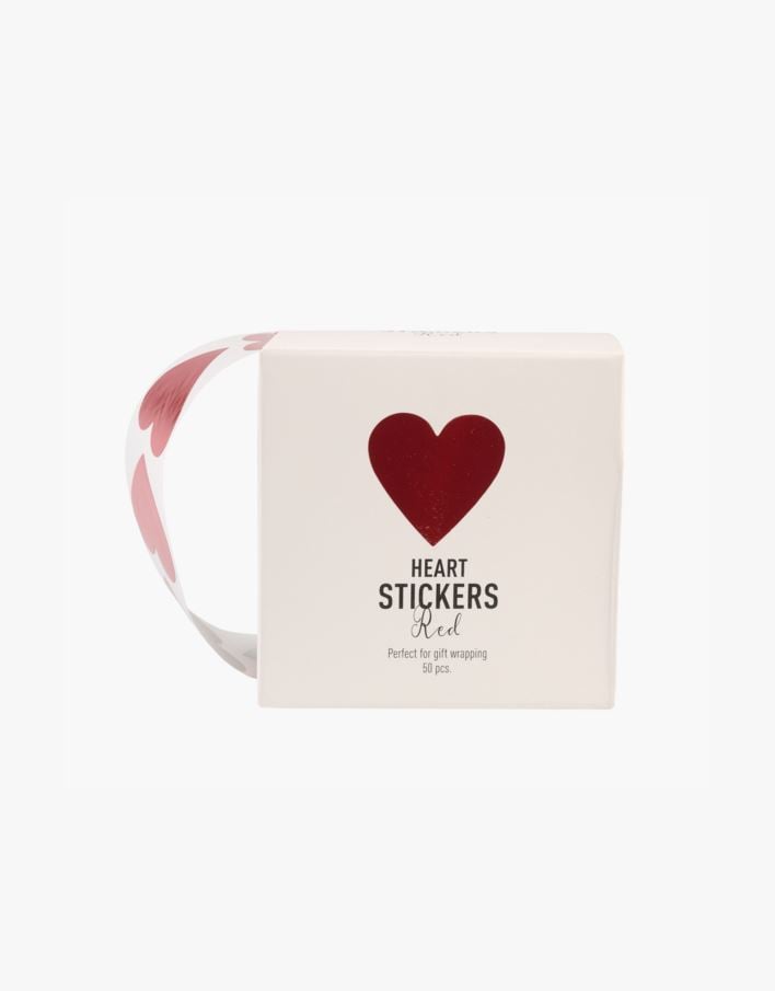 Klistermärken röd - ø3 cm röd - 1