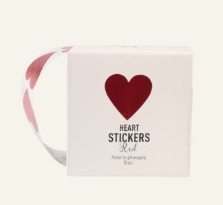 Red Heart klistermärken röd