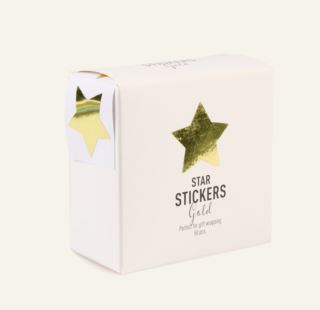 Gold Star klistermärken guld