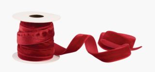 Velvet presentsnöre röd