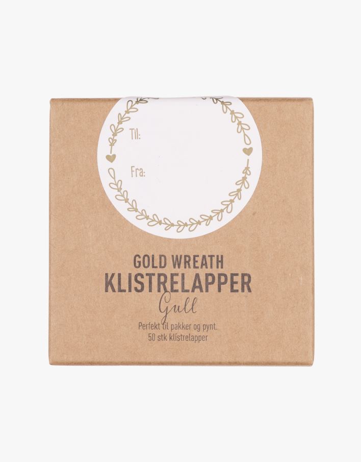 Klistermärken guld - ø5 cm guld - 1