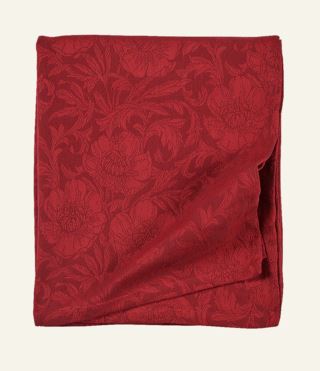 Amandine jacquard duk röd 10481