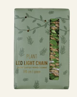 Plant led led-ljusslinga grön