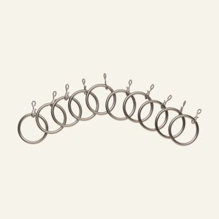 Agaton gardinringar 10 st. stål